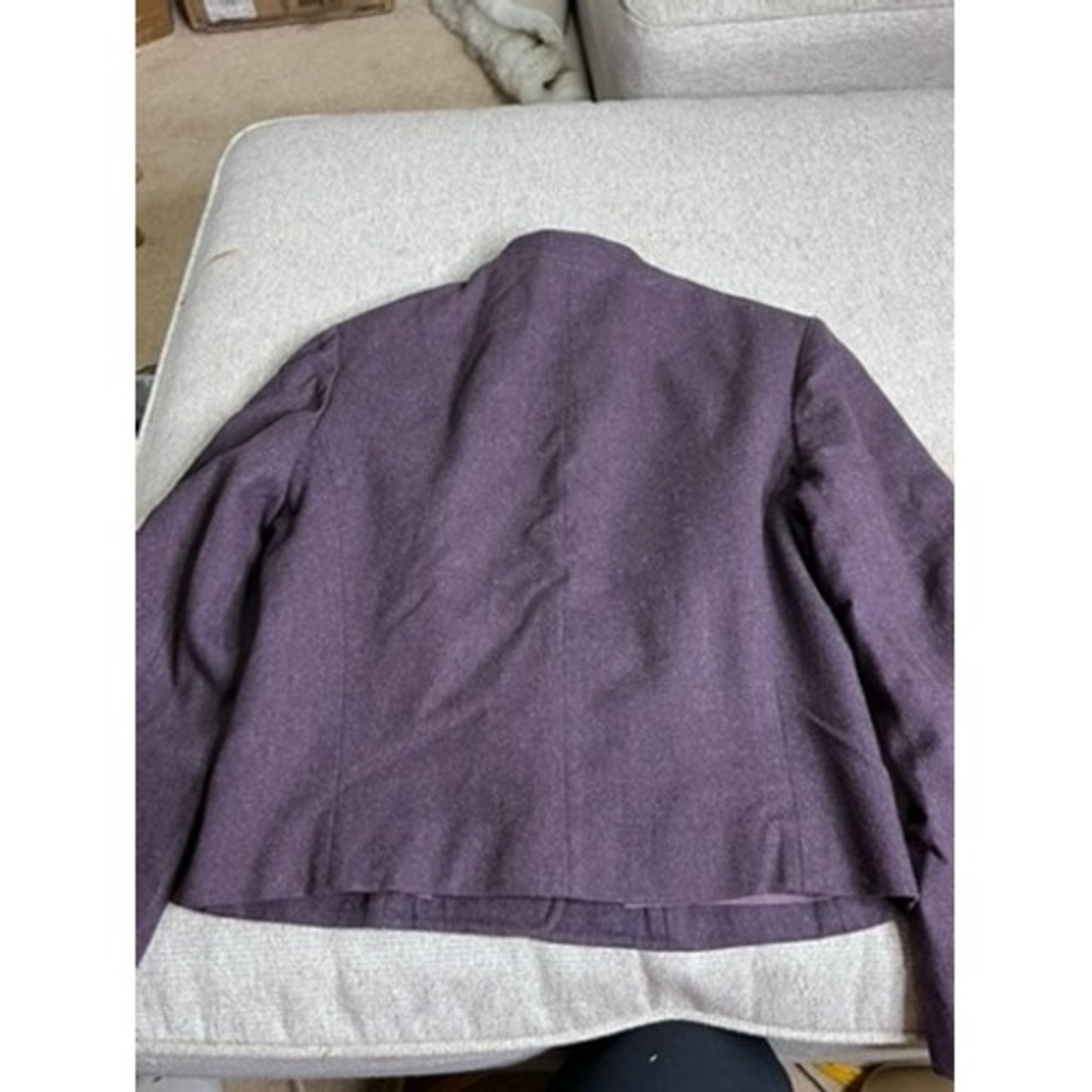 Vintage Pendleton Pure Virgin Wool Jacket Purple Mandarin Collar Blazer USA Made - Picture 4 of 6